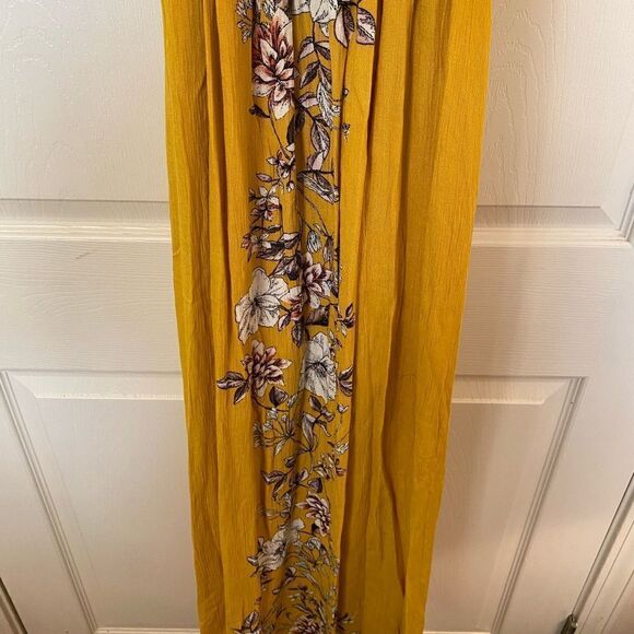 Velvet Halter Plunging Neckline Crisscross Open Back Halter Floral Maxi … - Picture 5 of 8